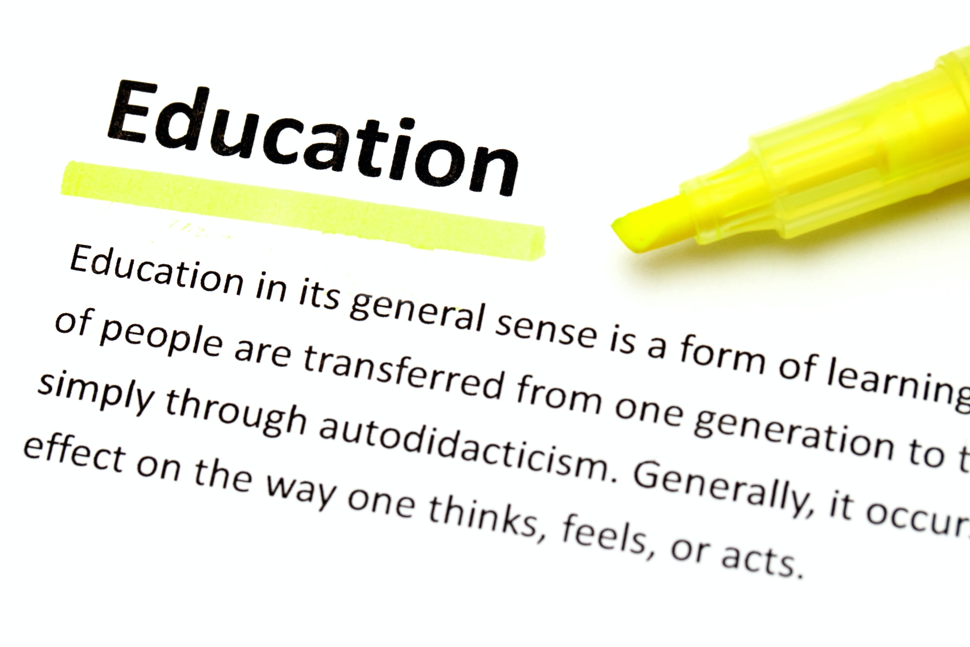Definition of education